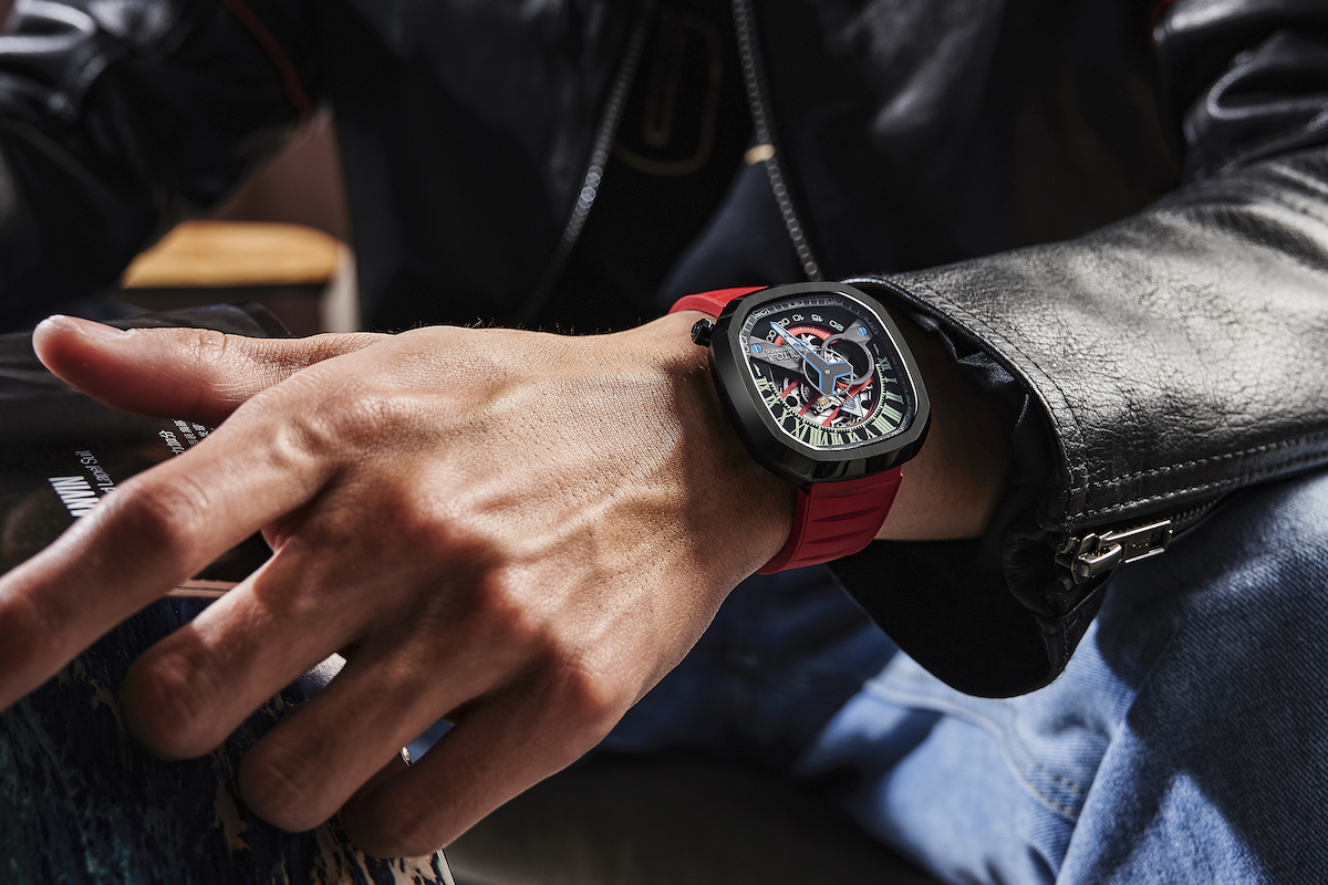 Motorsports inspired mechanical watch makes a bold statement